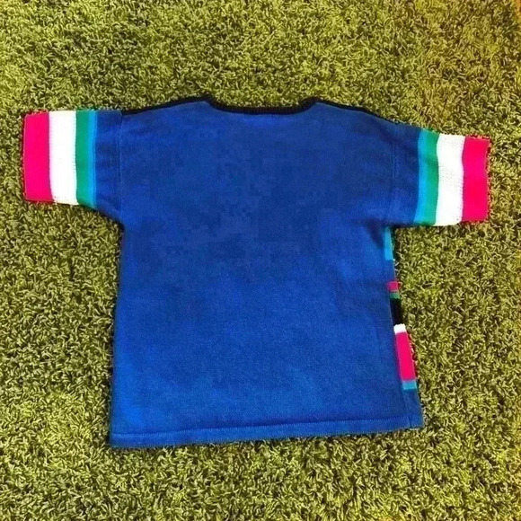 Vintage Abstract Striped Knit Shirt - Picture 2 of 4